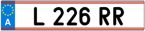 Trailer License Plate
